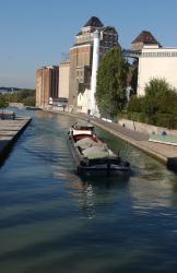 Grands moulins and canal de l'Ourcq in Pantin