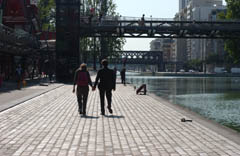 walks on the Ourcq canal