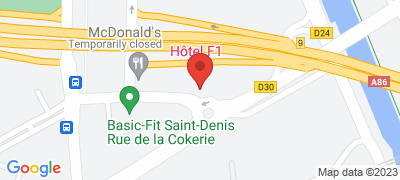 Formule 1 Stade de France, Rue de la Cockerie Avenue Francis de Pressencé, 93210 SAINT-DENIS