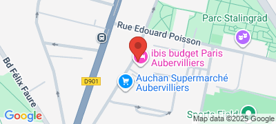 Ibis Budget Paris Porte d'Aubervilliers, 53/61 rue de la Commune de Paris, 93300 AUBERVILLIERS