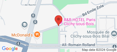 B&B Hotel Paris Clichy-sous-Bois, 1 alle Etienne Laurent, 93390 CLICHY-SOUS-BOIS