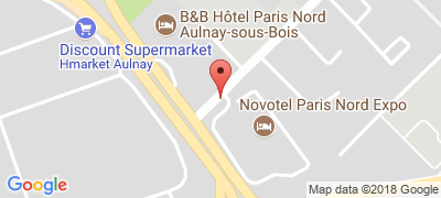 Novotel Paris Nord Expo, 65 rue Michel Ange Route nationale 370 Carrefour de l'Europe, 93600 AULNAY-SOUS-BOIS