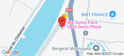 Htel ibis Styles Paris Saint Denis Pleyel, 2 quai de Saint-Ouen et 2 boulevard de la Libration, 93284 SAINT-DENIS