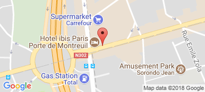Hôtel Ibis Budget Paris Porte de Montreuil, 278-280 rue de Paris, 93100 MONTREUIL